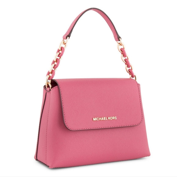 Michael Kors Sofia Pink SM Tulip Satchel Crossbody